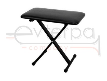 GEWA Keyboard Bench Silver Black стул для синтезатора Х-образный, складной, черный