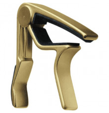 DUNLOP 84 FG Acoustic Trigger Flat Gold каподастр для вестерн-гитары, плоский, золото
