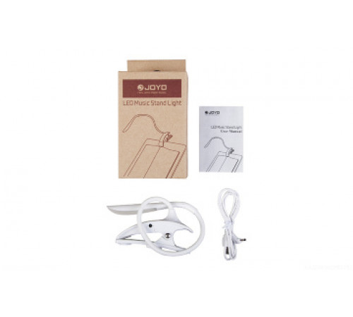 JOYO JSL-01 White LED Music Stand Light светодиодная лампа для пюпитра на прищепке, гусиная шея, USB