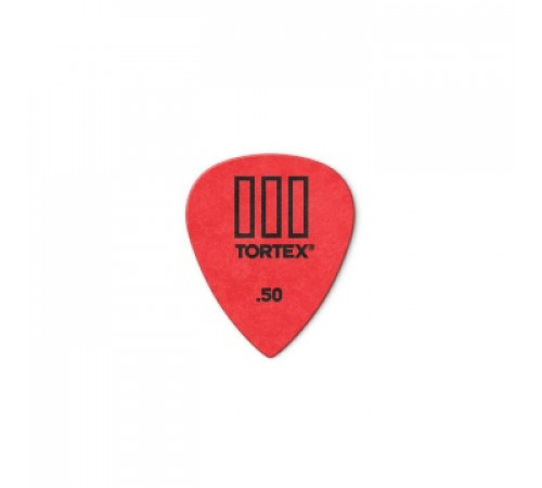 DUNLOP 462P.50 Tortex® TIII упаковка красных медиаторов 0.5мм, (12шт.)