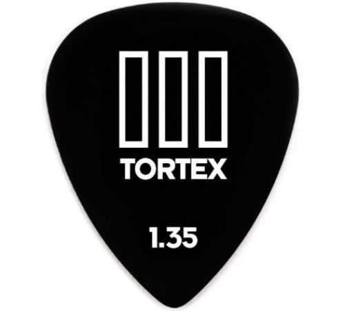 DUNLOP 462R1.35 Tortex TIII набор медиаторов 1.35 мм 72 шт
