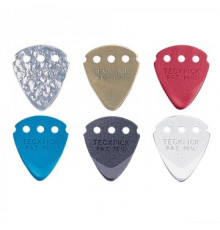 DUNLOP 4670 Teckpick Anodized Aluminum Plectra набор медиаторов (72шт по 12 шт каждого цвета)