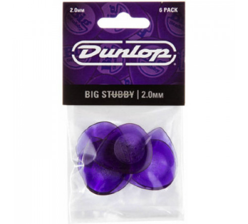 DUNLOP 475P2.0 Big Stubby набор медиаторов 2.0 мм 6 шт