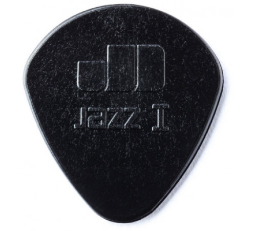 DUNLOP 47P1S Nylon Jazz I Black Stiffo упаковка черных медиаторов, (6шт.)