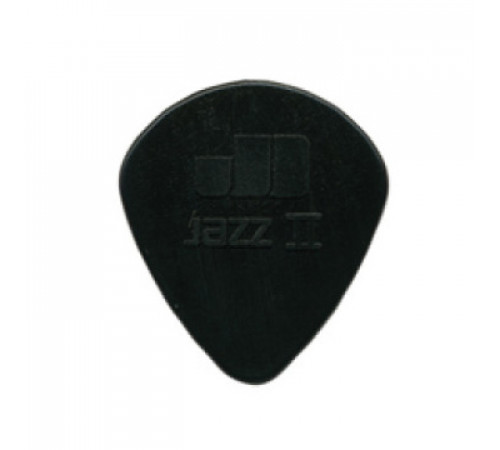DUNLOP 47P2S Nylon Jazz II Black Stiffo упаковка черных медиаторов, (6шт.)