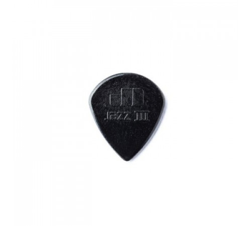 DUNLOP 47P3S Nylon Jazz III Black Stiffo упаковка черных медиаторов, (6шт.)