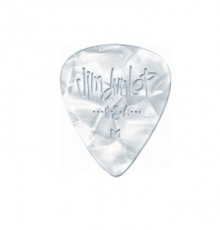 DUNLOP 4830-04 Genuine Celluloid  White Perloid набор медиаторов, 4 варианта толщины 432 шт