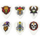 DUNLOP BL115 Alan Forbes Series 2 набор медиаторов с оригинальной графикой разной толщины, 432 шт