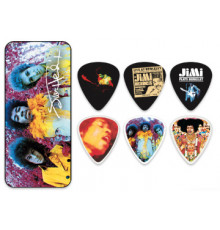 DUNLOP JН-PT01М Are You Experienced? Pick Tin набор медиаторов в жестяной коробке, средние, 12 шт