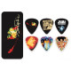 DUNLOP JН-PT04Н Band of Gypsys Pick Tin набор медиаторов в жестяном футляре, жесткие, 12 шт