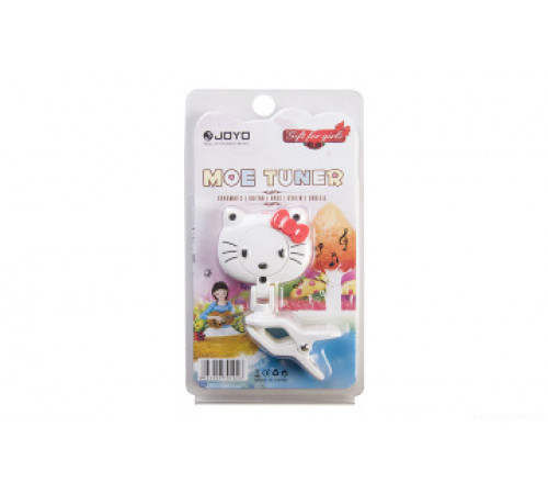 JOYO JT-03 MOE Tuner Hello Kitty тюнер-прищепка хроматический, гитара, бас, укулеле, скрипка