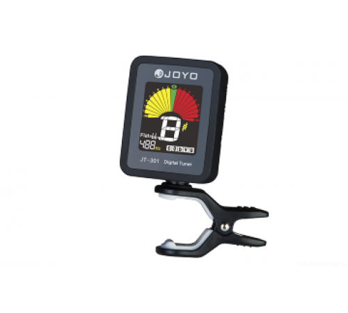 JOYO JT-301 Black тюнер-прищепка хроматический, гитара, бас, скрипка, укулеле, цветной дисплей