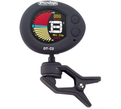 DUNLOP DTC2 Deluxe Chromatic Tuner хроматический тюнер-прищепка гитара, бас, скрипка, укулеле