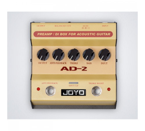 JOYO AD-2 Acoustic Guitar Preamp/DI эффект для акустической гитары напольный преамп/директ-бокс