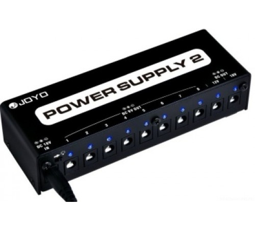 JOYO JP-02 Multi-Power Supply блок питания для педалей эффектов, 9 Вх8 шт, 12 Вх1 шт, 18 Вх1 шт