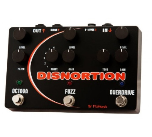 PIGTRONIX OFO Disnortion - Octave Fuzz Overdrive  эффект гитарный фузз/овердрайв/октавер