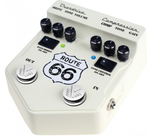 VISUAL SOUND V2RT66 V2 Route 66 эффект гитарный сдвоенный овердрайв/компрессор
