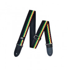 DUNLOP BОВ-02 Bob Marley Hackey Sack ремень гитарный, хлопок, черный