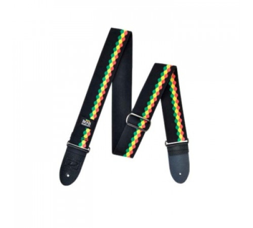 DUNLOP BОВ-02 Bob Marley Hackey Sack ремень гитарный, хлопок, черный