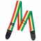 DUNLOP BОВ-04 Bob Marley Wide ремень гитарный, конопля, рисунок в цветах флага Ямайки