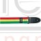 DUNLOP BОВ-04 Bob Marley Wide ремень гитарный, конопля, рисунок в цветах флага Ямайки