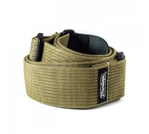DUNLOP D27-01OL Ribbed Cotton Strap Olive Green ремень гитарный, хлопковый