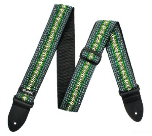 DUNLOP D67-04GN Jacquard Matrix Green ремень гитарный, жаккард