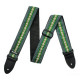 DUNLOP D67-04GN Jacquard Matrix Green ремень гитарный, жаккард