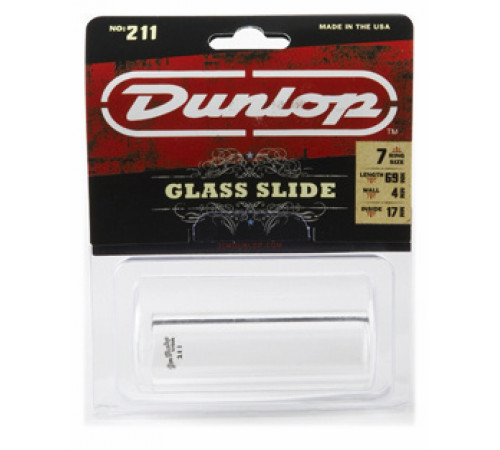DUNLOP 211 Tempered Glass Heavy Small (17 x 25 x 69mm, rs 6-7) слайд стеклянный