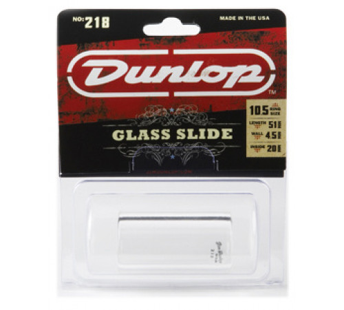DUNLOP 218 Tempered Glass Heavy Medium Short (20 x 29 x 51mm, rs 10-11) слайд стеклянный