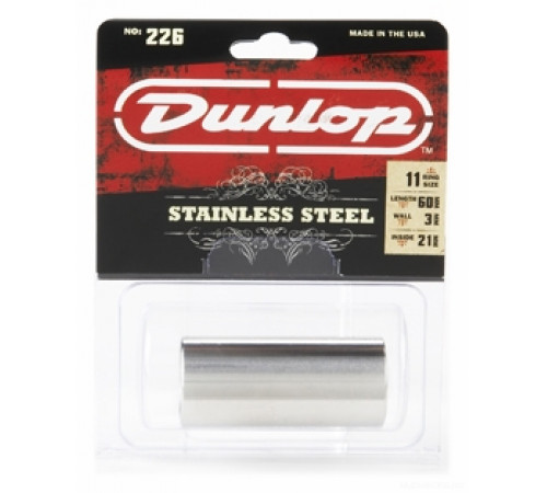 DUNLOP 226 Stainless Large (21 x 27 x 59.5mm, rs 11,5) слайд стальной