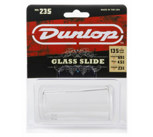 DUNLOP 235 Tempered Flare Large (23 x 32 x 69mm, rs 13) слайд стеклянный с изгибом