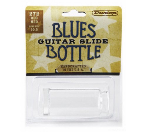 DUNLOP 272 Blues Bottle Regular CLEAR Medium Rs 10-10,5 слайд стеклянный в виде бутылочки