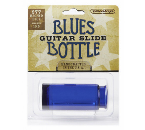 DUNLOP 277 Blue Blues Bottle Regular Medium слайд стеклянный в виде бутылочки, синий