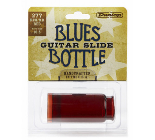 DUNLOP 277 Red Blues Bottle Regular Medium слайд стеклянный в виде бутылочки, красный