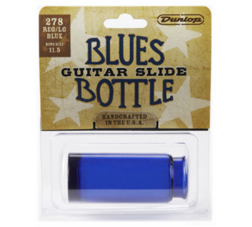 DUNLOP 278 Blue Blues Bottle Regular Large слайд стеклянный в виде бутылочки, синий