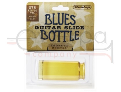 DUNLOP 278 Yellow Blues Bottle Regular Large слайд стеклянный в виде бутылочки, желтый