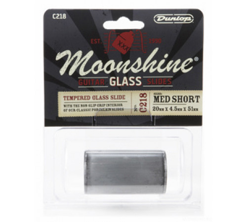 DUNLOP C218 Moonshine Glass Med Short Heavy Wall, rs 10 1/4 слайд стеклянный толстый, матовый внутри