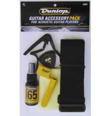 DUNLOP GA21 Acoustic Guitar Accessory Pack With Strap набор аксессуаров д/акустической гитары+ремень