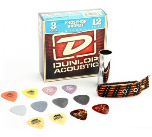 DUNLOP GA24 Acoustic GIG Pack набор аксессуаров для акустической гитары