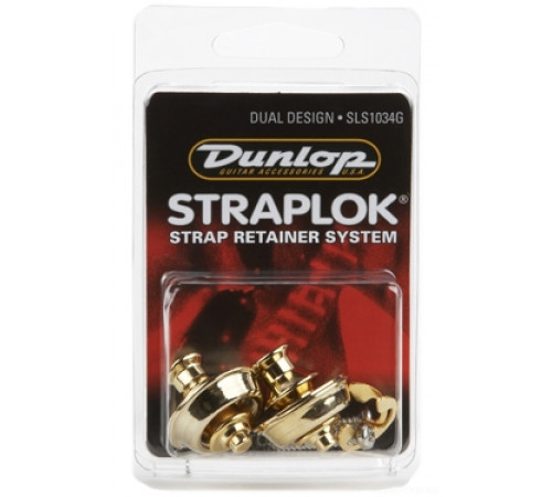 DUNLOP SLS1034G Dual Design стрэплоки, золото 24к