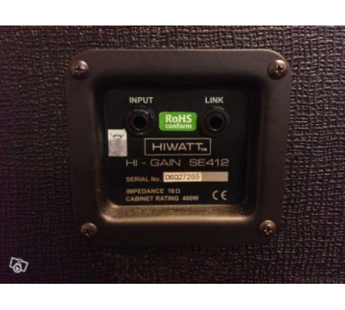 HIWATT HG412 кабинет для усилителя электрогитары, 400 Вт/16 Ом, 4Х12