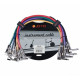 JOYO CM-05 Patch Cables набор инструментальных кабелей 36 см, 6 шт, угловые TS-TS 6,3 мм