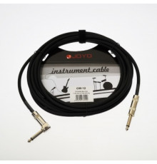 JOYO CM-12 Cable Black инструментальный кабель, 4,5 м, TS-угловой TS 6,3 мм