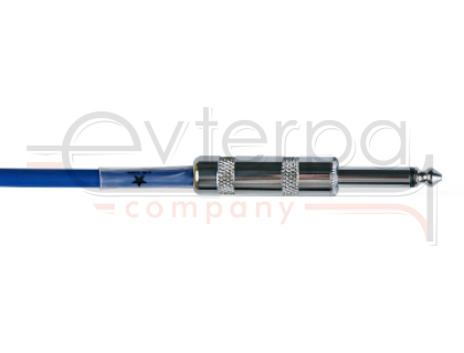 JOYO CM-12 Cable Blue инструментальный кабель, 4,5 м, TS-угловой TS 6,3 мм