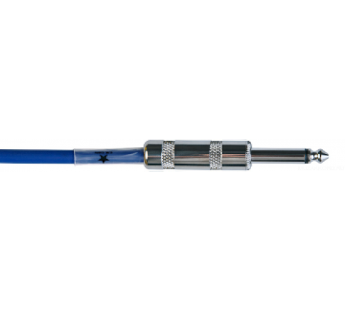 JOYO CM-12 Cable Blue инструментальный кабель, 4,5 м, TS-угловой TS 6,3 мм