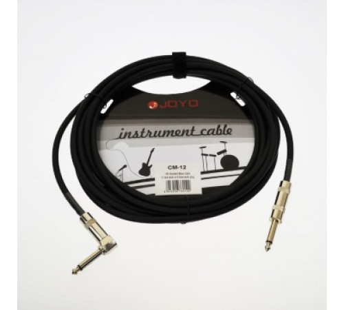 JOYO CM-12 Cable Blue инструментальный кабель, 4,5 м, TS-угловой TS 6,3 мм