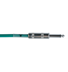 JOYO CM-12 Cable Green инструментальный кабель, 4,5 м, TS-угловой TS 6,3 мм