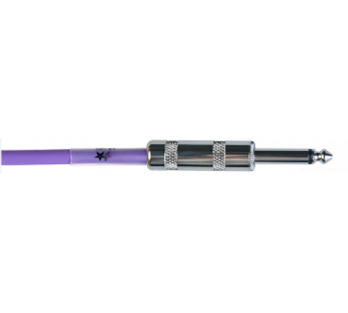 JOYO CM-12 Cable Purple инструментальный кабель, 4,5 м, TS-угловой TS 6,3 мм