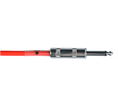 JOYO CM-12 Cable Red инструментальный кабель, 4,5 м, TS-угловой TS 6,3 мм